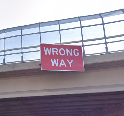 404 Wrong Way